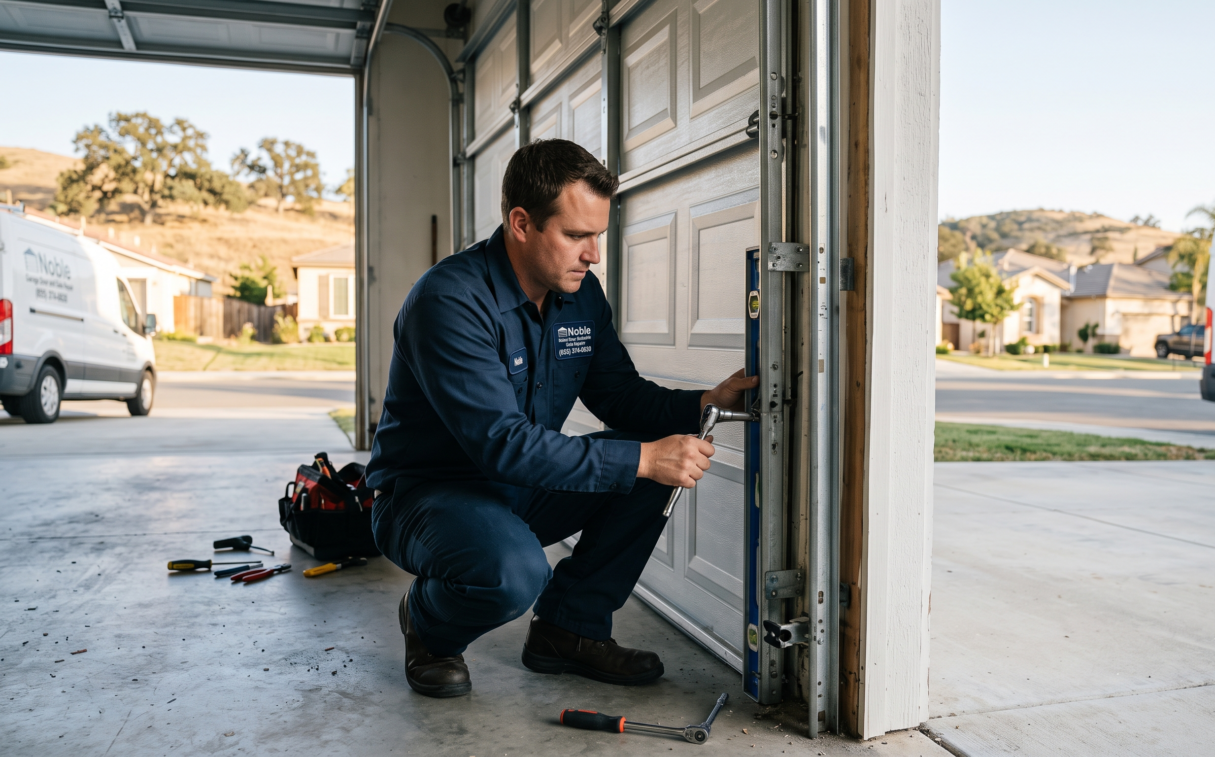 How to Spot Misaligned Garage Door Tracks in Temecula, CA and Fix Them?