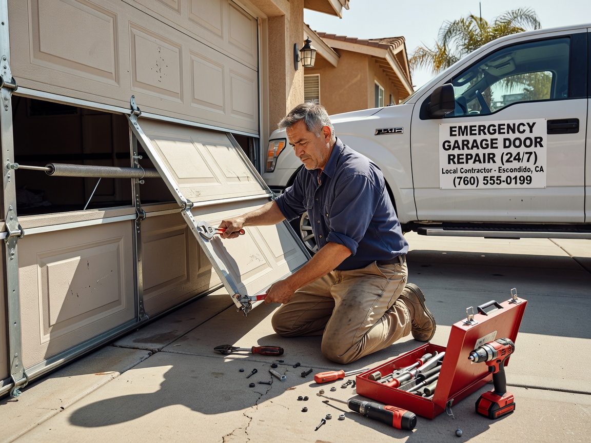 24/7 Emergency Garage Door Repair in Escondido, CA – When You Need Immediate Help