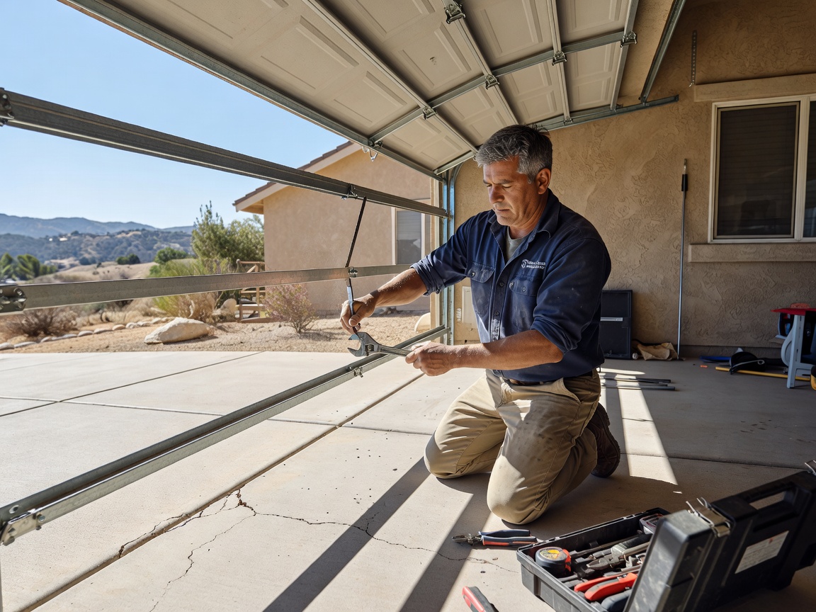 Garage Door Track Realignment Trabuco Canyon CA: How to Fix a Bent Garage Door Track